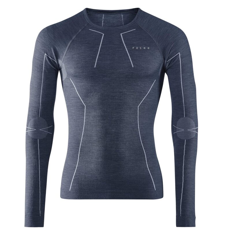 FALKE Wool-Tech, thermal shirt, light blue, size XXL